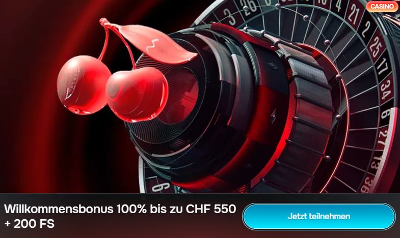 Nimm am Revolution Casino Willkommensbonus teil und erhalte CHF 550 plus 200 FS