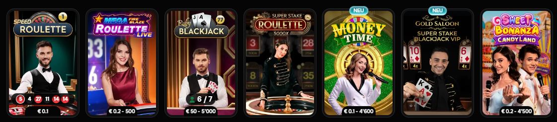 Gewinne bei Live-Roulette und Blackjack mit professionellen Dealern im Live-Casino