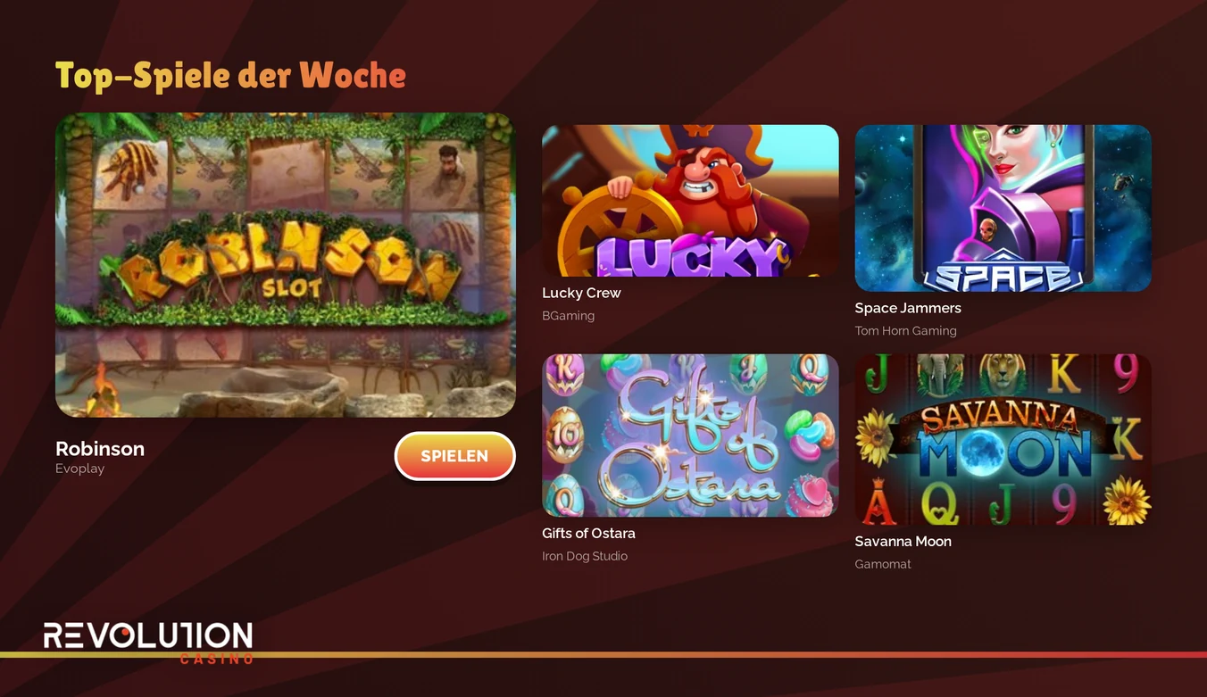 Top-Spiele der Woche entdecken